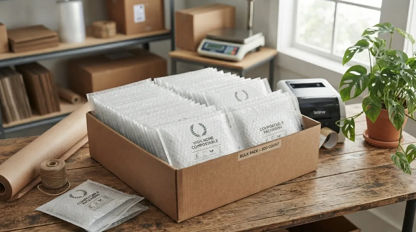 bulk biodegradable bubble mailers