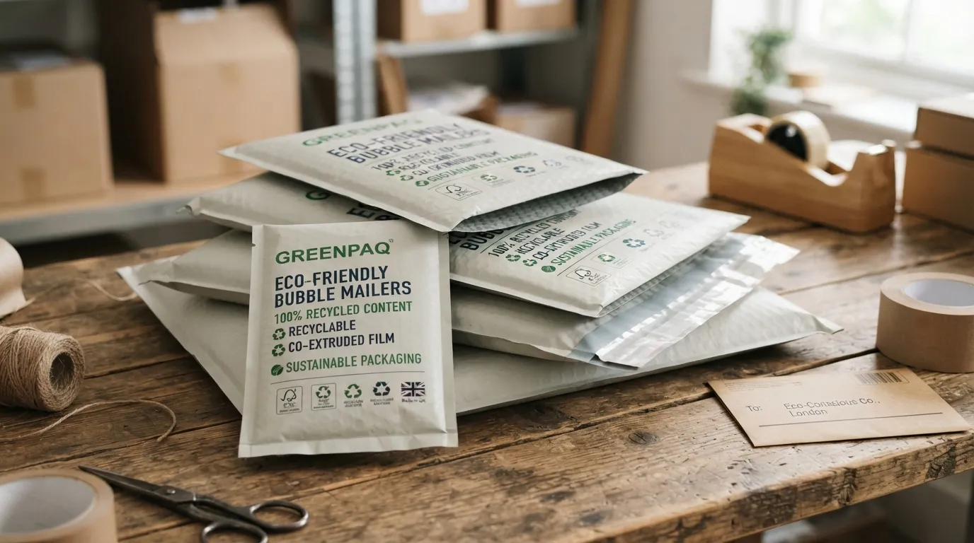 eco friendly co extruded bubble mailer bags